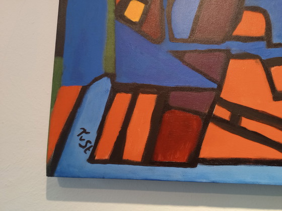 Image 1 of STRANGE LANDSCAPE 70 x 90 cm Pittura acrilica