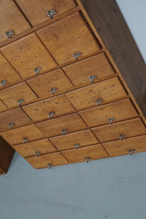 Image 1 of Alter deutscher Apothekerschrank aus Kiefer und Eiche, 1950er Jahre