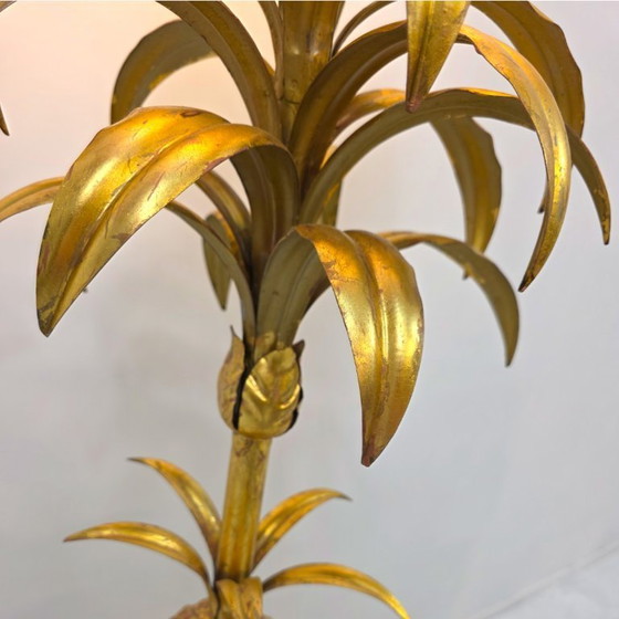 Image 1 of Hans Kögl pineapple lamp 1960s/ Gilded milk glass