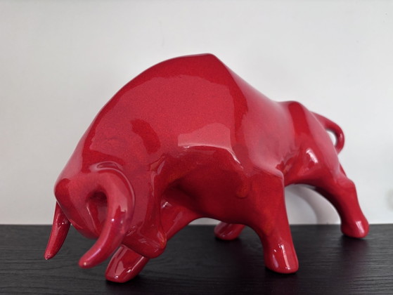 Keramieke Stier Spanje (33 cm) topatelier Artesania Emilio Ferrer Gomez (Valencia). – Decoratieve objecten (photo 6 of 11)