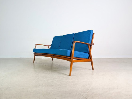 Image 1 of Divano originale Mid-Century in teak vintage, design danese del 1960 MCM