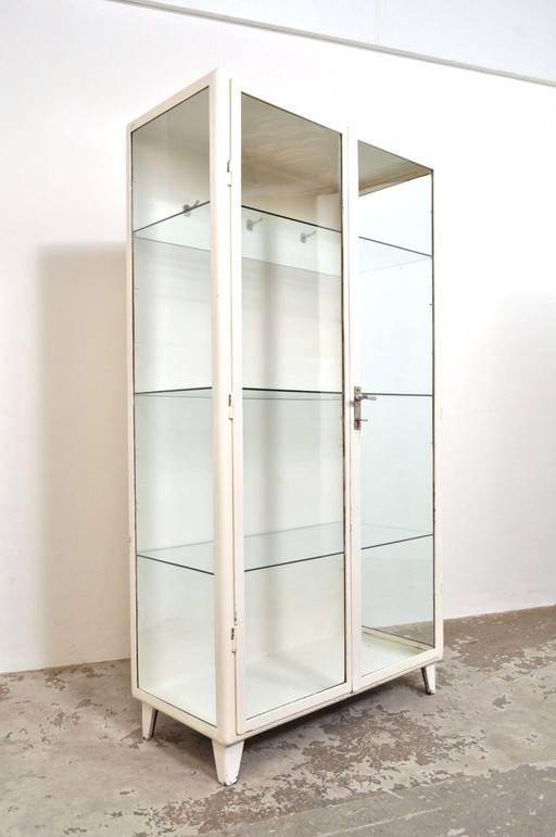 Vitrina/armario de boticario antiguo, 1979 – vitrinekasten, Glass, Metal (photo 2 of 8)