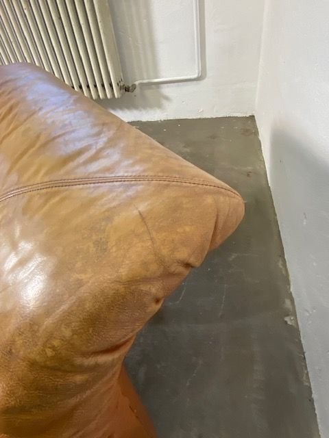 Poltronova Frau Leather Cognac 2-seater Sofa 70s Luigi Massoni, Poltrona Frau, Brown (photo 14 of 15)