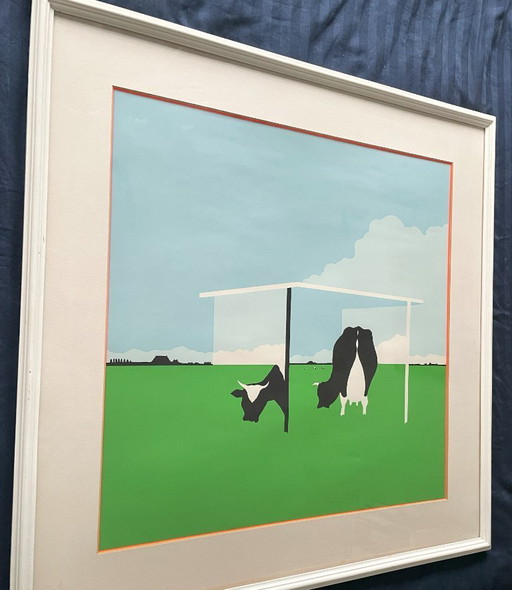 Johannes Regnerus Jozef (Han) Jansen (1931-1994) - Landscape with cows