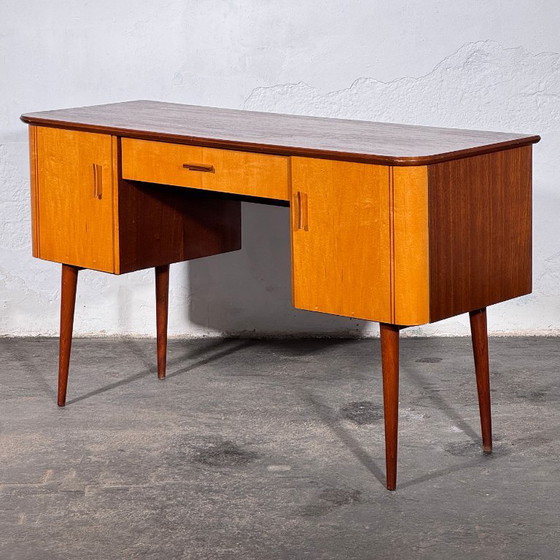Oost-Duits schrijfbureau van Heidenau, jaren 1960 – Eettafels, Wood (photo 13 of 13)