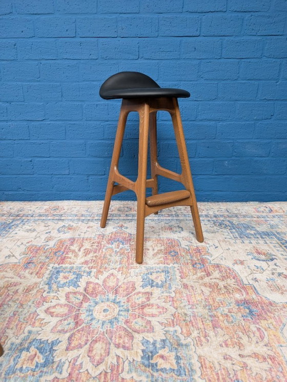 Image 1 of 3x Retro OD61 bar stools, Erik Buch, Hammel Møbelfabrik