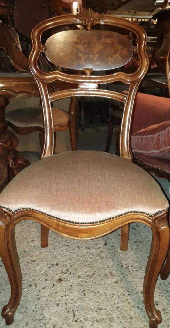 Image 1 of 4 Italianoanse barok eetkamer stoelen 