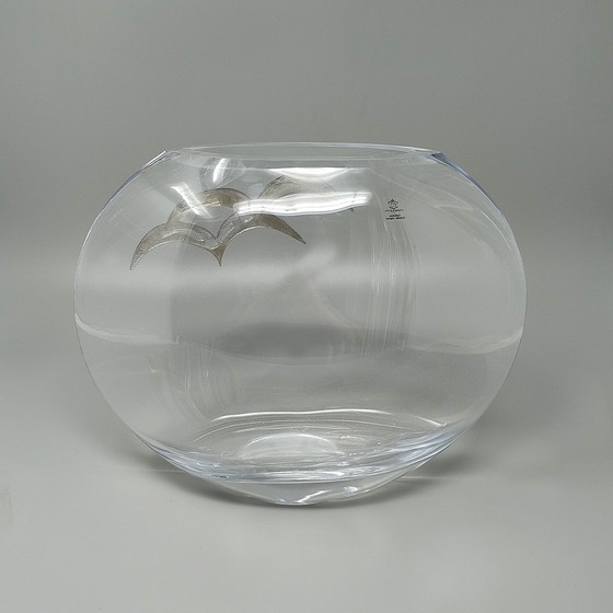 Image 1 of 1970er Jahre Exquisite Luxusvase aus Kristall und Silber von Camilletti, hergestellt in Italien