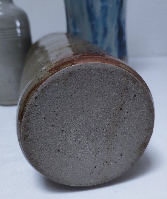 Image 1 of tre vasi vintage in ceramica a forma di bocciolo