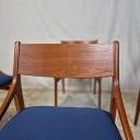Vestervig Eriksen, vintage 60s Danish dining chairs
