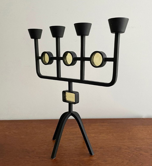 Candelero de diseño sueco, Erik Höglund & Gunnar Ander, años 60