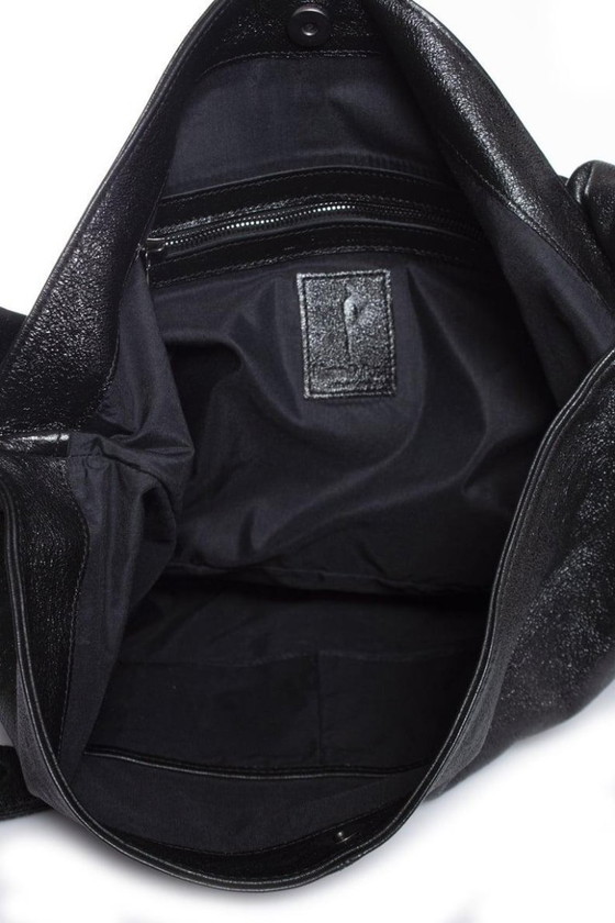 Image 1 of Maison Du Posh, borsa in pelle stropicciata effetto metallico