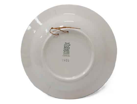 Image 1 of Hand painted deep ceramic wall-hanging plate 20 cm
