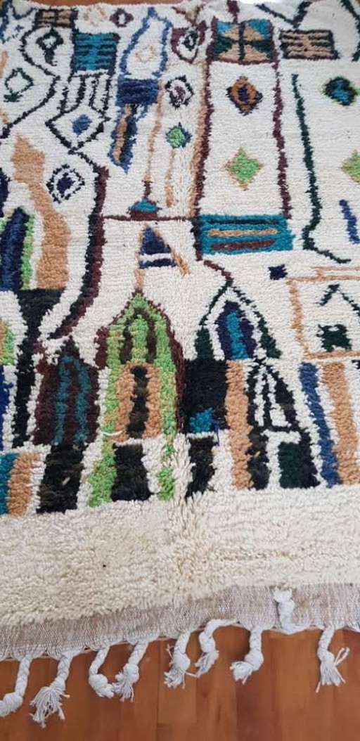 Handgeknoopt Berber kleed wol 247x154cm