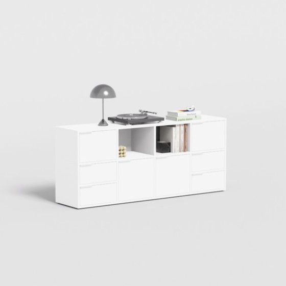 Image 1 of Tylko Sideboard in White with Drawers