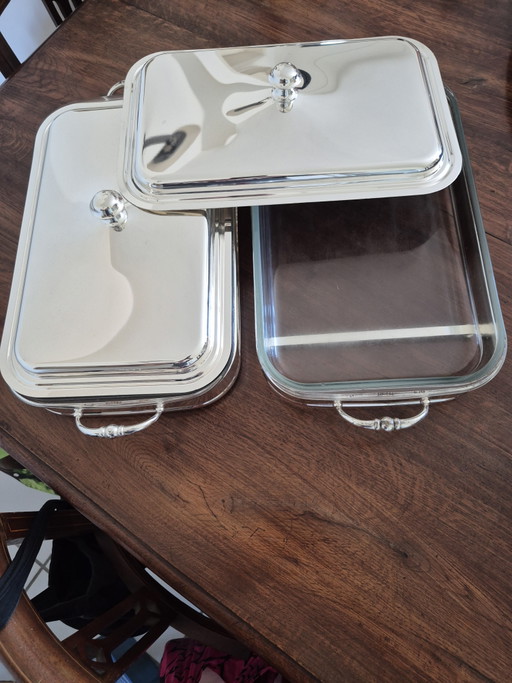 Silver-Plated Baking Dishes
