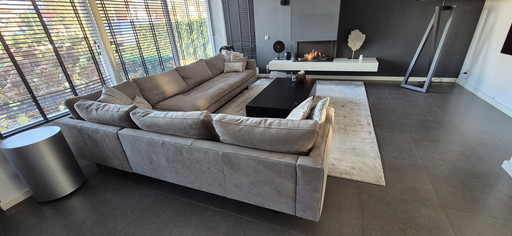 Salamanca Ecksofa – Hellgraues Wildleder