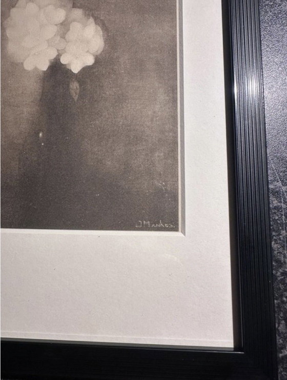 Image 1 of Jan Mankes 1889-1920 / Originele Heliogravure Vaas met Jasmijn 1923