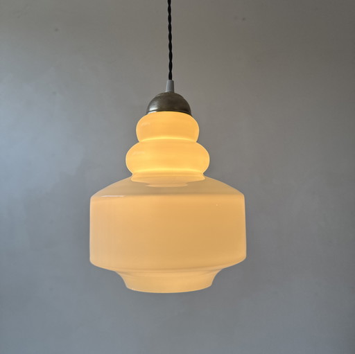 ANCIENNE SUSPENSION OPALINE 1970 VINTAGE