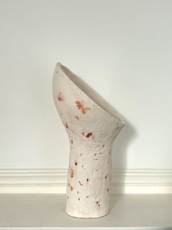 Image 1 of French contemporary ceramic lamp, "Cucchiao" by Renzo Maar