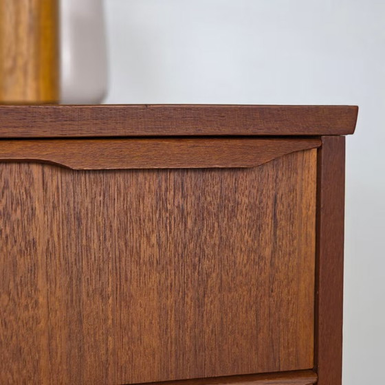 Vintage Teak Danish Chest of Drawers 1960s, Scandinavian 4 Drawers, Wood, Brown (photo 6 of 21)