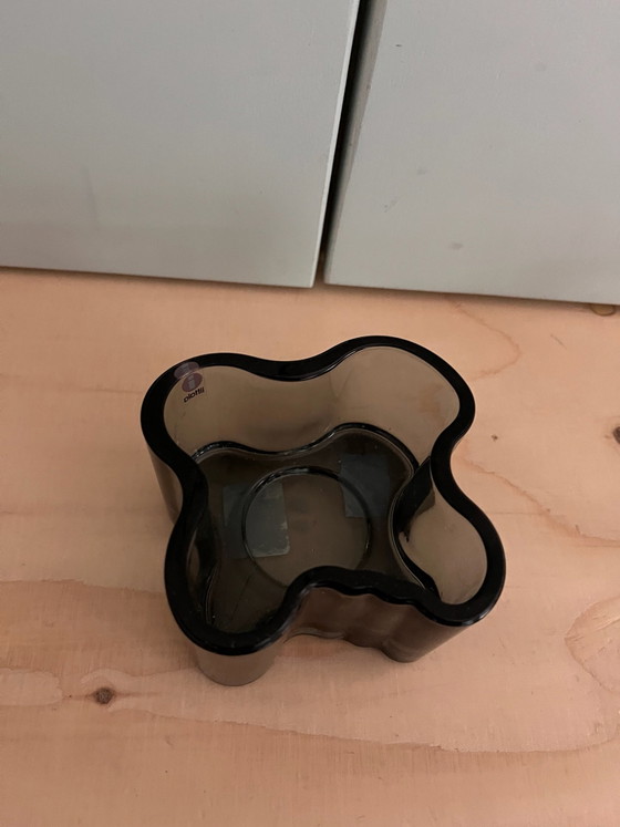 Iittala Aalto tealight holder, Candle holders, Glass, Blue (photo 3 of 5)
