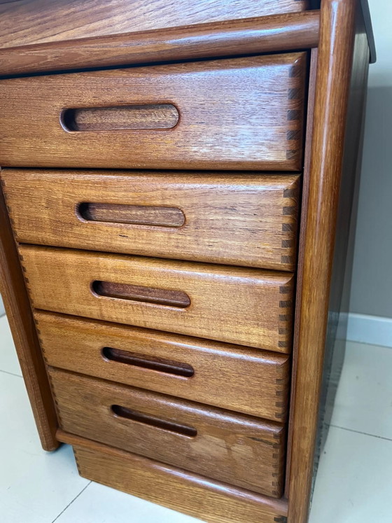 Salin Møbler Teak Bureau – Deens Modern Design met 5 Lades | Made in Denmark – Wood, Mid Century Modern (photo 13 of 18)