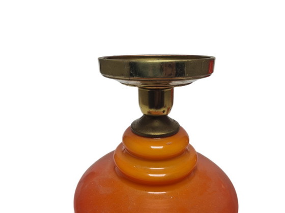 Vintage Pendant Lamp, Poland, 1960s – Glass, Metal (photo 5 of 8)