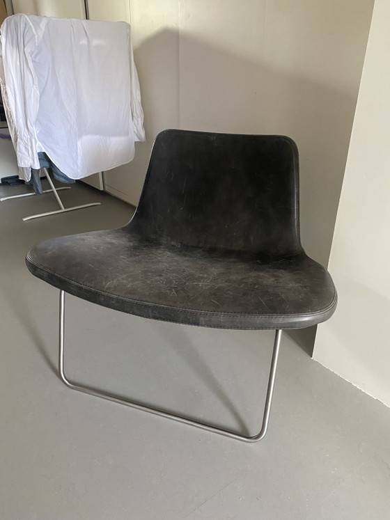 Hay Ray Lounge Sessel Schwarzes Leder – Leather (photo 4 of 5)