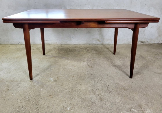 Image 1 of Dänischer Teakholz-Esstisch AT 312 von Hans Wegner für Andreas Tuck