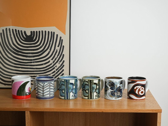 Image 1 of Tazza in ceramica, design danese, 1975, designer: Bodil Buch, produttore: Royal Copenhagen