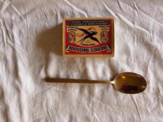 Image 1 of Cubiertos de bronce, Sigvard Bernadotte Scanline, años 50