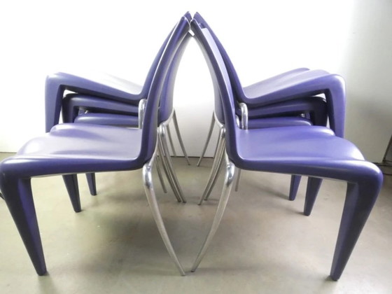 Image 1 of set van 9 originele Vitra 'Louis 20' (Louis XX) designstoelen