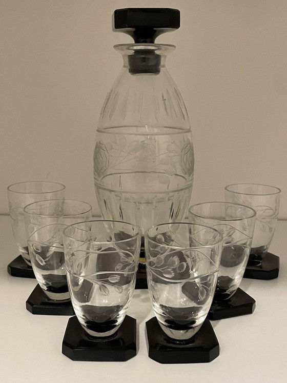 Image 1 of Set da liquore boemo da 7 pezzi