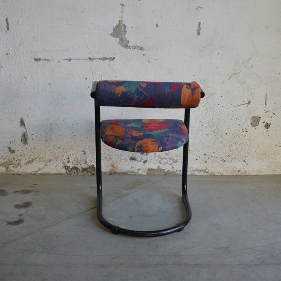 Image 1 of 3x sillas de tubo con estampado floral