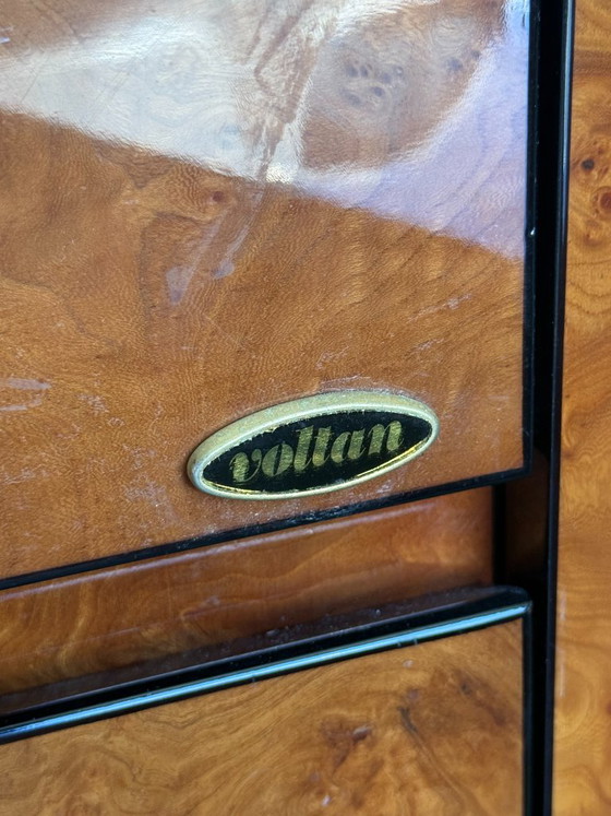 Vintage Ladekast Van Voltan Van Gelakt Wortelhout Met Bar – Ladekasten, Wood (photo 10 of 10)