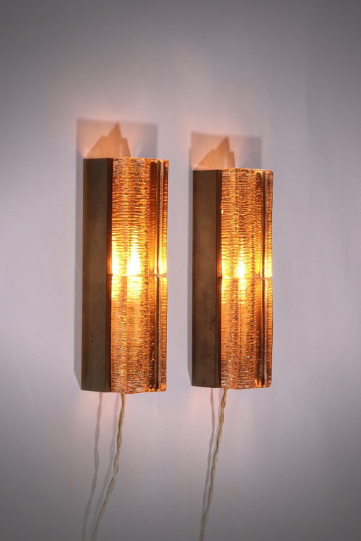 Lampe murale double Atlantic par Vitrika, 1970 Design danois