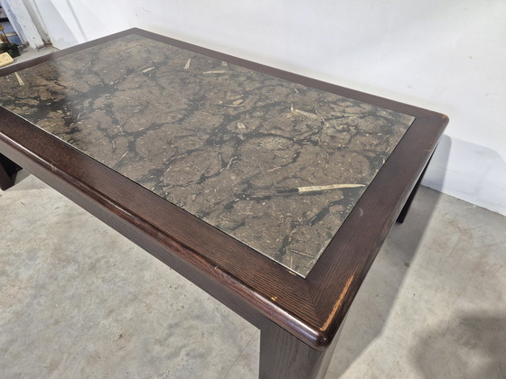 Image 1 of Coffee table with fossil table top