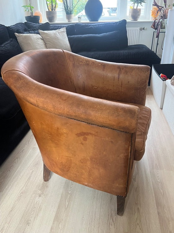 2x Sheepskin Club Armchairs – Nico van oorschot amsterdam, Leather (photo 7 of 14)