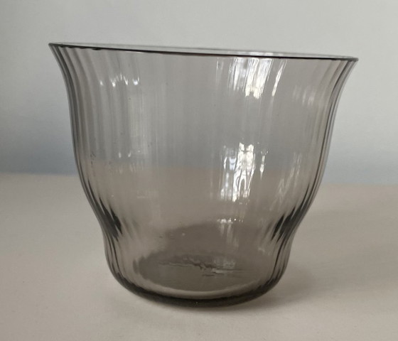 Image 1 of Quattro bicchieri da acqua fumé soffiati a mano in stile Art Déco