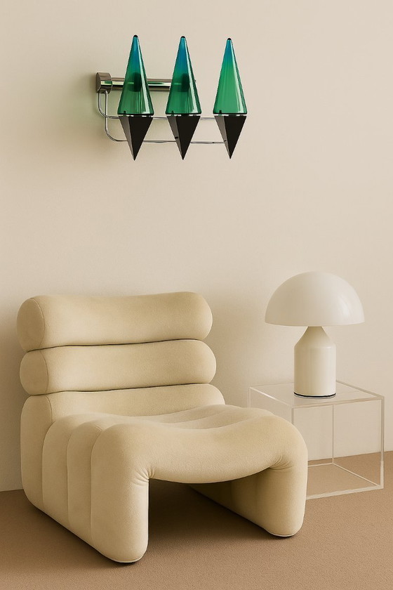 Image 1 of Importante applique par Guido De Majo pour DMI 1970s