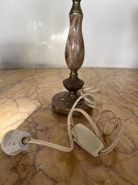 Image 1 of Vintage marmeren lampenvoet