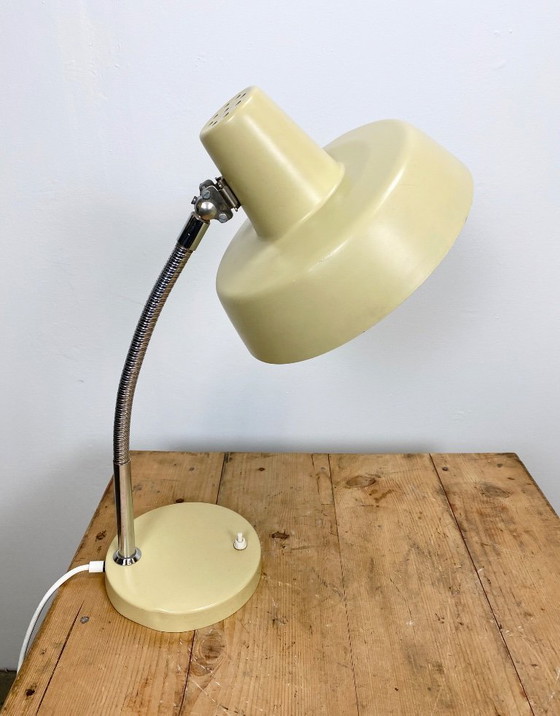 Image 1 of Vintage Beige Gooseneck Table Lamp, 1960s