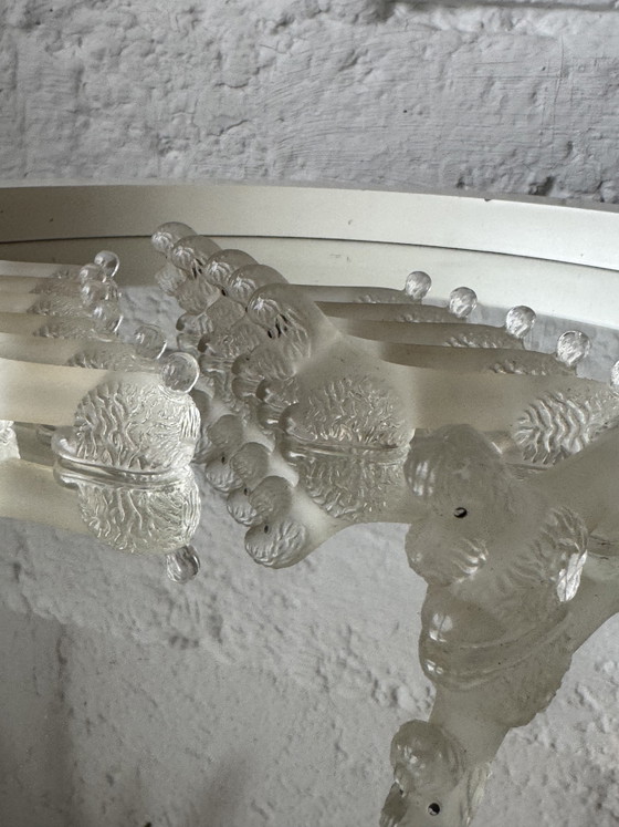 Image 1 of Art Deco Glass Poodle Knife Holder