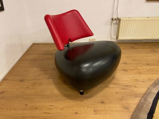 Leolux Pallone nero rosso morbido