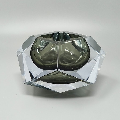 1960s Astonishing Large Grey Ashtray or Catch-All by Flavio Poli for Seguso