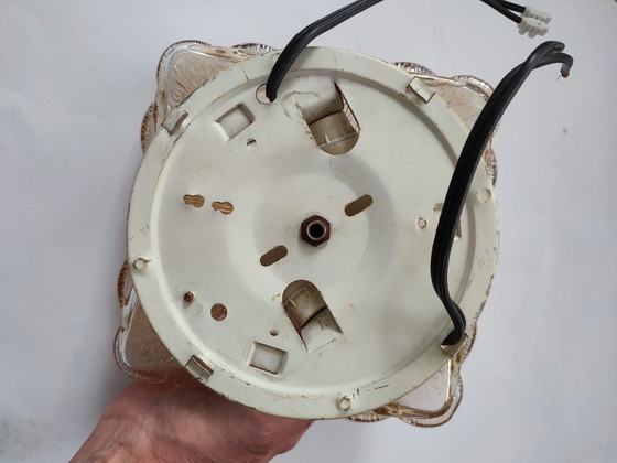 Image 1 of Lampe de plafond Vintage Lampe de plafond Lampe murale 60s Sixties Verre Ambre