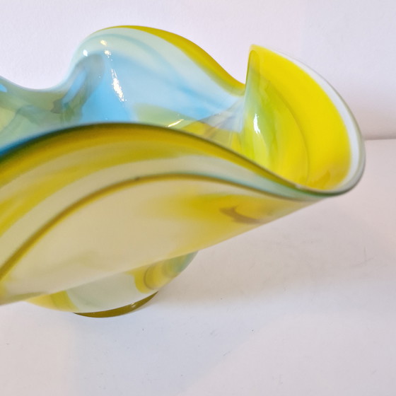 Image 1 of Portafrutta vintage in vetro Goldan Talast