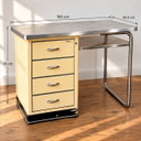 Bureaux de médecin vintage Hansen Berlin des années 50 – Métal et Chrome