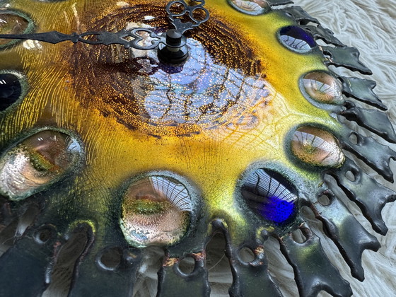 Image 1 of Brutalist style clock from the Cellini studio, 1960s